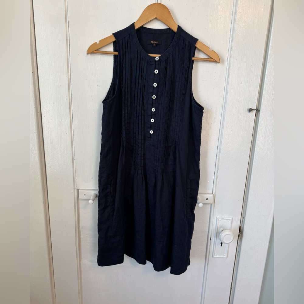 Quince Linen Dress XS